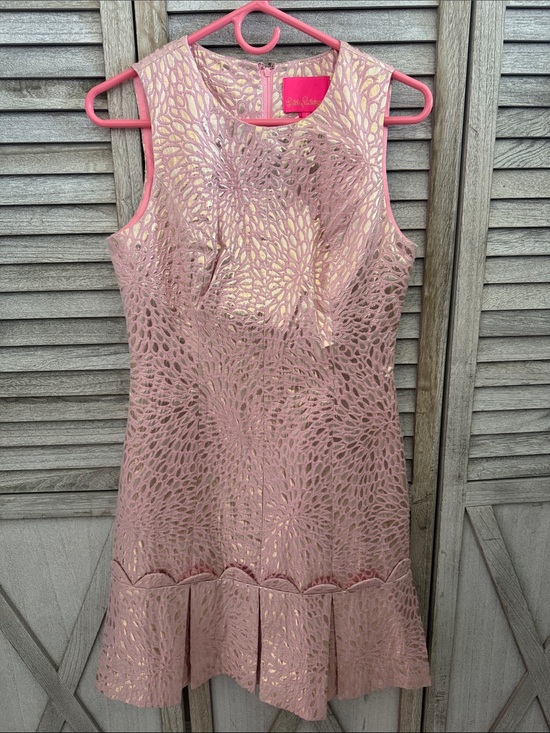 Lilly Pulitzer Dresses & Skirts - Lilly Pulitzer Abree Dress Prosecco Pink Lagoon Jacquard